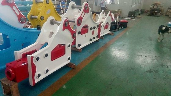 Búa đập thủy lực Búa đập đá SB81 Màu tùy chỉnh cho máy xúc KOMATSU / CATERPILLAR / DOOSAN / HYUNDAI